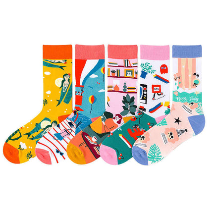 Pure Cotton Personality Ins Street Hip-hop Sports Long Socks