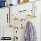 Apricot Pink 8 Hooks
