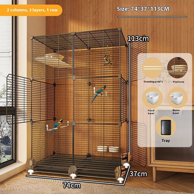 Parrot Cage New Splash-proof Home Ecological Villa