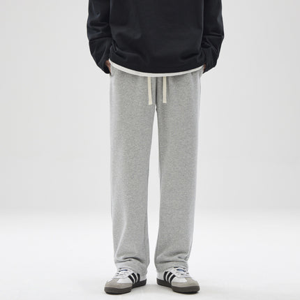 Modehandelsmerk Drapereffek Reguit Grys Sweetpakbroek Mans