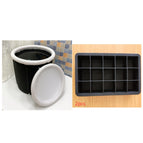 Black with cover set / 75X75cm