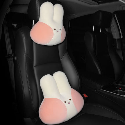 Cartoon Car Headrest Rabbit Pillow Interior