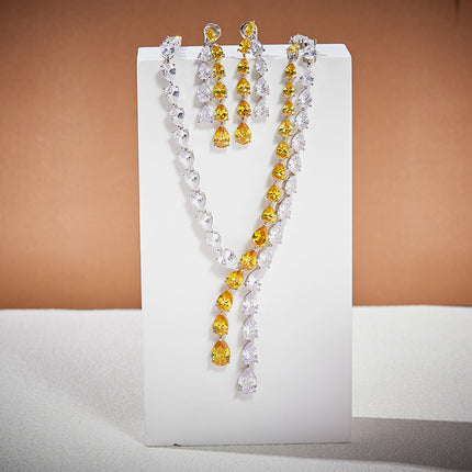 Double-layer Waterdrop Earrings 18K Gold-plated