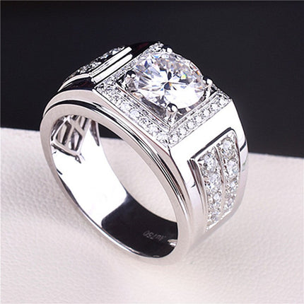 Women's 1ct Simulated Moissanite Ring Six-Prong Classic Wedding Ring