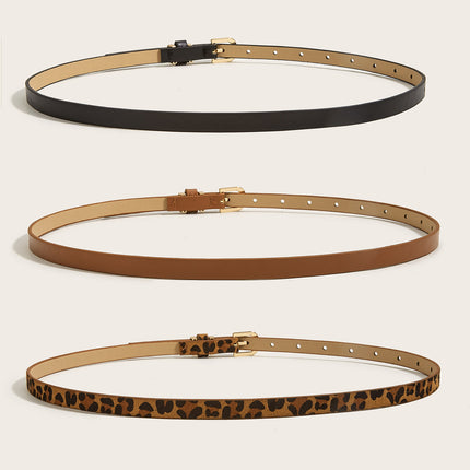 Retro Thin All-match Pin Buckle Small Belt