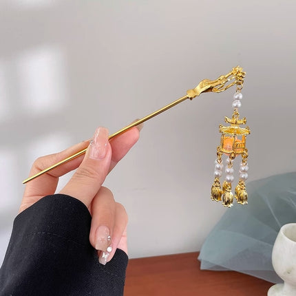 Dress Accessories Hairpin Headwear Antique Style Plate Hairpin