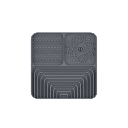 Slow Food Mat For Dogs And Cats, Anti-choking Pad With Suction Cup, Square, Silicone, For Licking