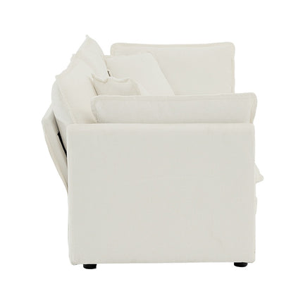 Moderne Stof Dubbelsitbank Met 4 Kussings