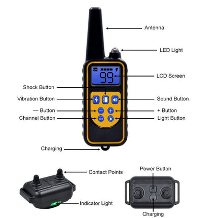 Electronic Remote Control Dog Barking Stop Charging Waterproof