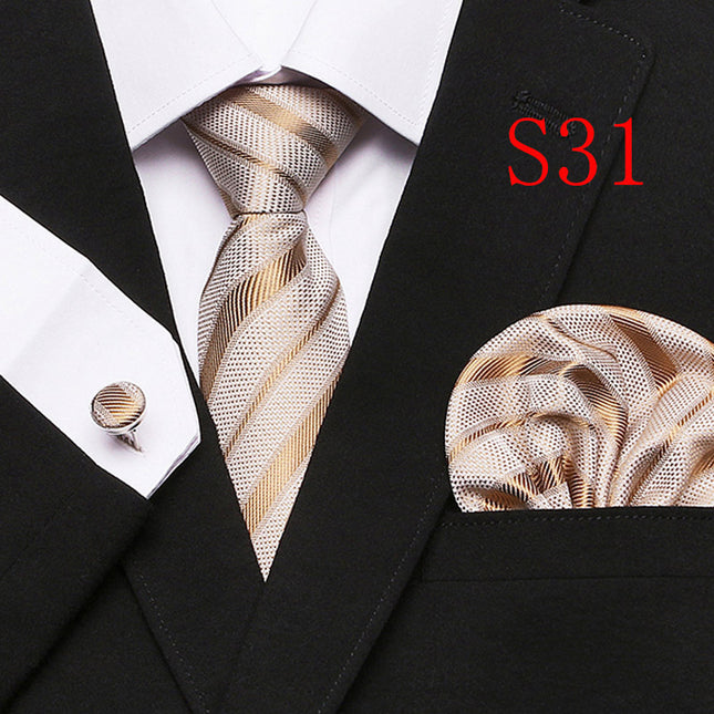 Paisley Series European And American Fashion Tie Three-piece Suit