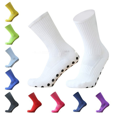 Solid Color Professional Competition Soccer Socks Magical Socks Hexagonal Friction Film