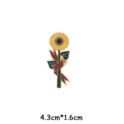 Cute Sun Flower Badge Sunflower Personality Trendy Student Brooch