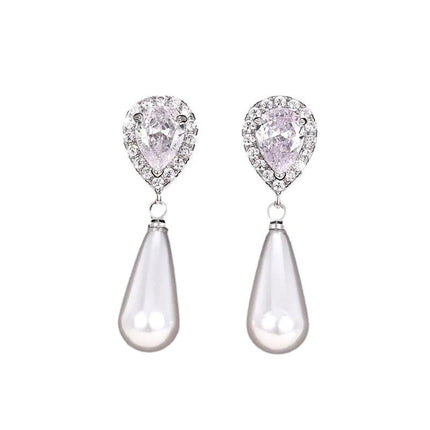 Water Drop Creative Drop Earrings Inlay