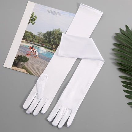 Fashion Satin Stretch Women's Halloween Gloves