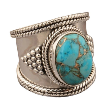 Retro Boheemse Geometriese Ring Europese En Amerikaanse Styl