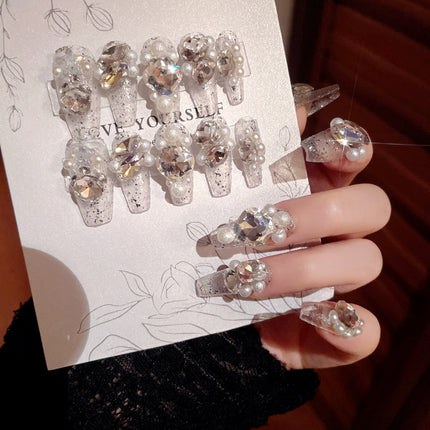 Rhinestone Manicure Wear Nail Pure Desire Wind Nail Patch Wear Nail Diamond Nail Stickers