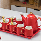 Diamond China Red Flat Plate