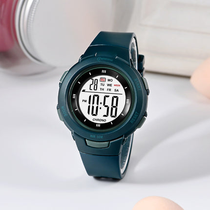Mode Pennespyt Gesp Liggewende Waterdigte PU-Band Student Elektroniese Horlosie
