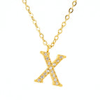 Gold X With Chain / 18k Gold Plating