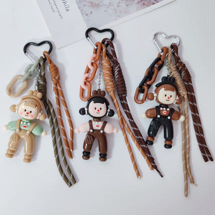 New Woven Rope Bag Pendant Dog Keychain