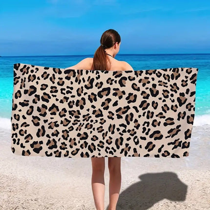 Kreatiewe Drukwerk Mikrovesel Strandsanddoek