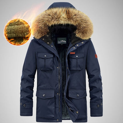 Loose Plus Size Multi Pocket Quilted Jacket