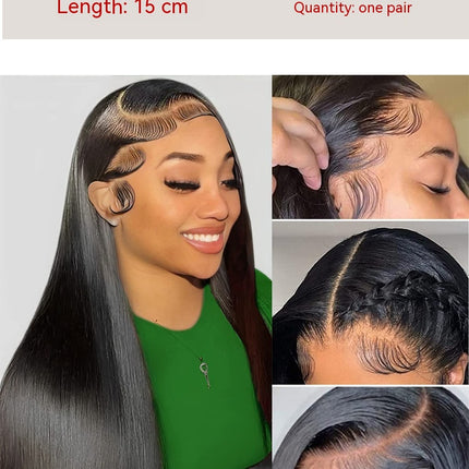 Real Hair Hairline Stickers Wig Bangs Sideburns Stickers