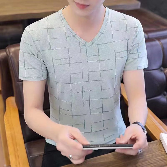 Short Sleeve T-Shirt Men's Trendy Print Casual