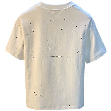 Trendy Splash-ink T-shirt Short-sleeved Men