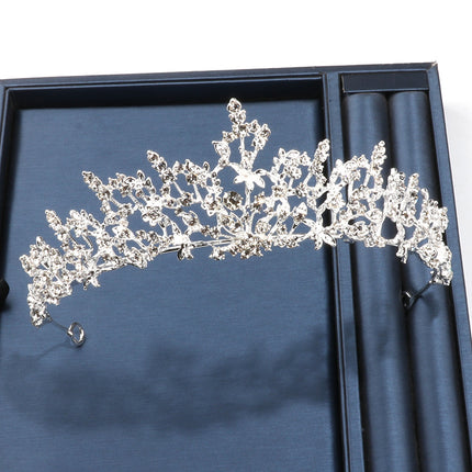 Vintage Bruidskroon Swart Atmosferiese Barok Prinses