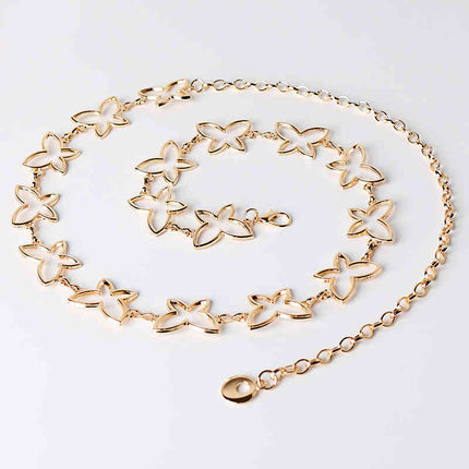 Modieuse Alles-pas Plusgrootte Verlengde Metaal Skoenlapper Middelketting