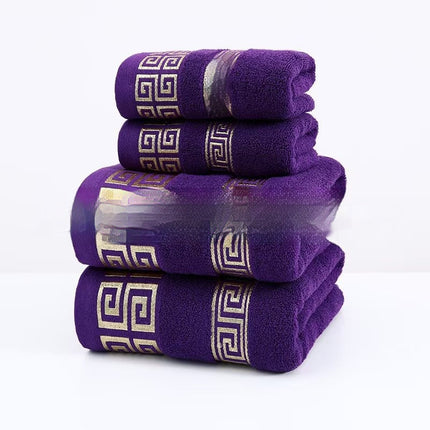 Wye Satyn Jacquard Strand Katoen Badhanddoek