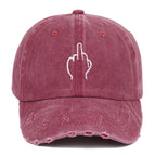 Ripped Wine Red / Adjustable