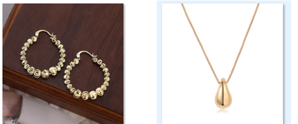 Modieuse Traan Halssnoer Minimalistiese Styl