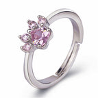 Pienk Diamant Witgoud Kleur / Verstelbare Opening