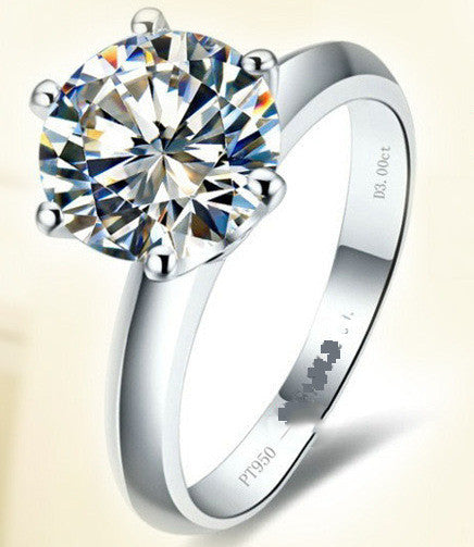 925 Silwer Vergulde Sesklou-ring Met Mossaniet Vroulike T Koolstof Diamant