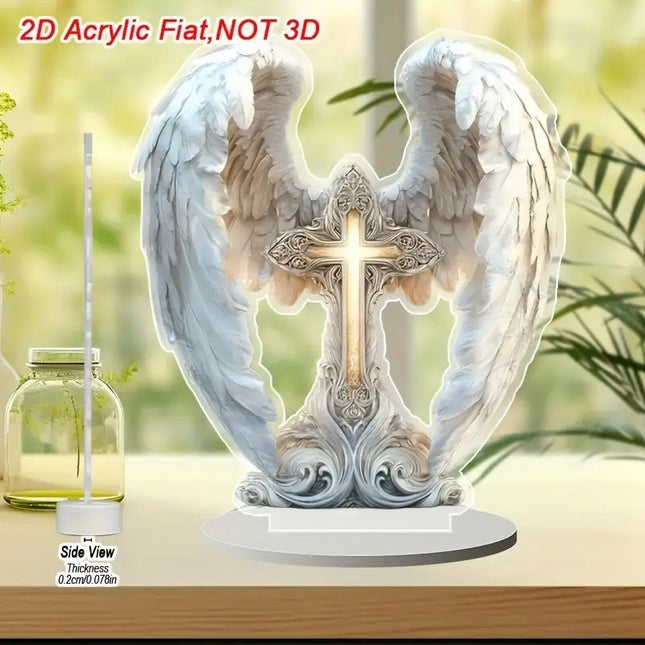 Card-insert Acrylic Standing Sign Flat Ornament