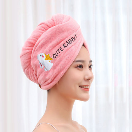 Home Daily Simple Embroidered Hair Drying
