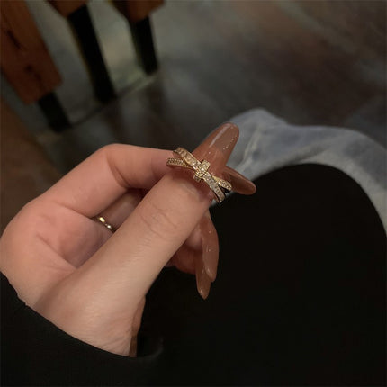Silwer Sirkoon Vintage Persoonlikheidsring Vir Vroue, Pragtige Wysvingerring, Verstelbare Oop Ring Nuwerwets