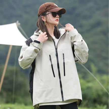 High-end Women's Gore-Tex Jacket Hard Shell Windproof Waterproof Mountaineering Couple Outdoor Sports Clothes