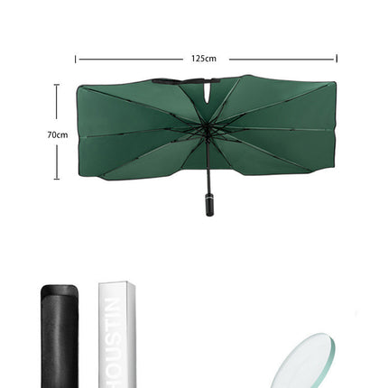 Super Strong Sunscreen Folding Compact Portable Rain And Rain Strong Car Umbrella