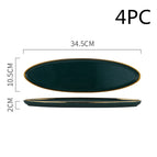 Olive plate 4PC
