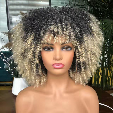 Afrika Krulhare Afro Pruik Hoofbedekking