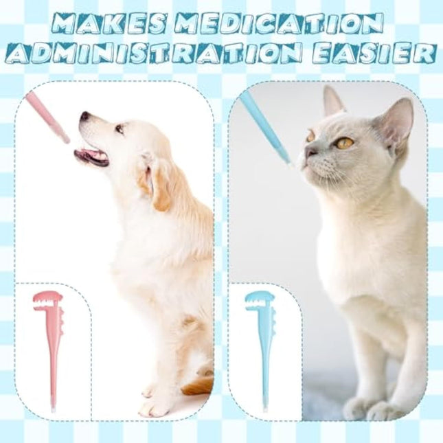 2 Pcs Pet Pill Shooter For Cat Dog Pill Shooter Pet Pill Dispenser Cat Pill Gun Oral Tablet Capsule Silicone Syringes With Soft Tip For Cats Dogs Small Animals