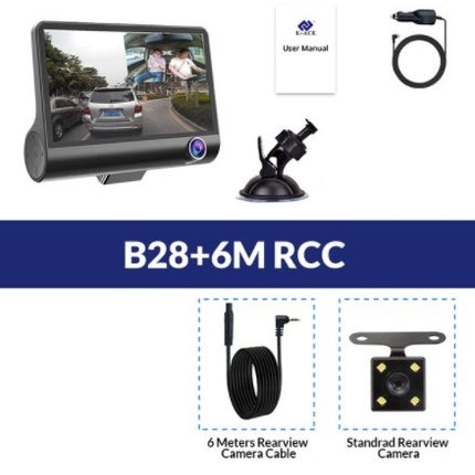 1080P High-definition Three-record Driving Recorder