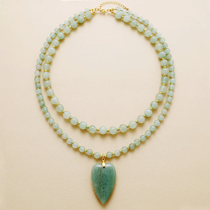 French-style Double-layered Fashionable Short Necklace