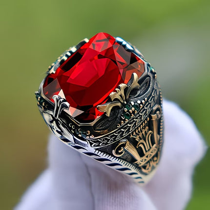 Jade Mans Luukse Ring, Uniek, Vintages en Treffend