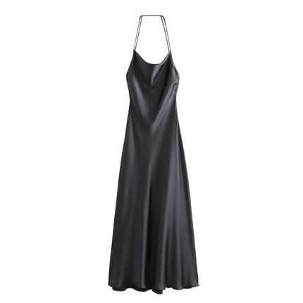 Women's European And American Style High Waist Backless Mid-length