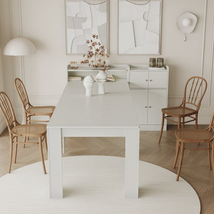 Moderne Uitskuifbare Eetkamertafel Met Berging
