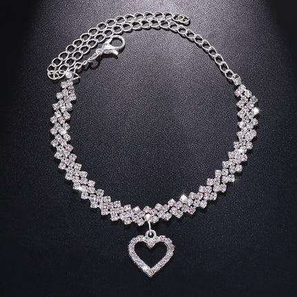 Modieuse Diamant Strass Enkelbandjie Vir Vroue
